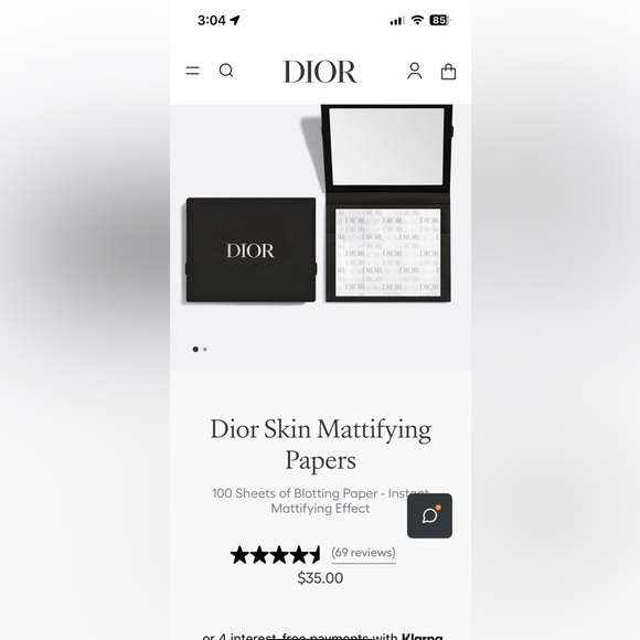 DIOR Blotting Papers. New. Unopened! - Picture 2 of 3